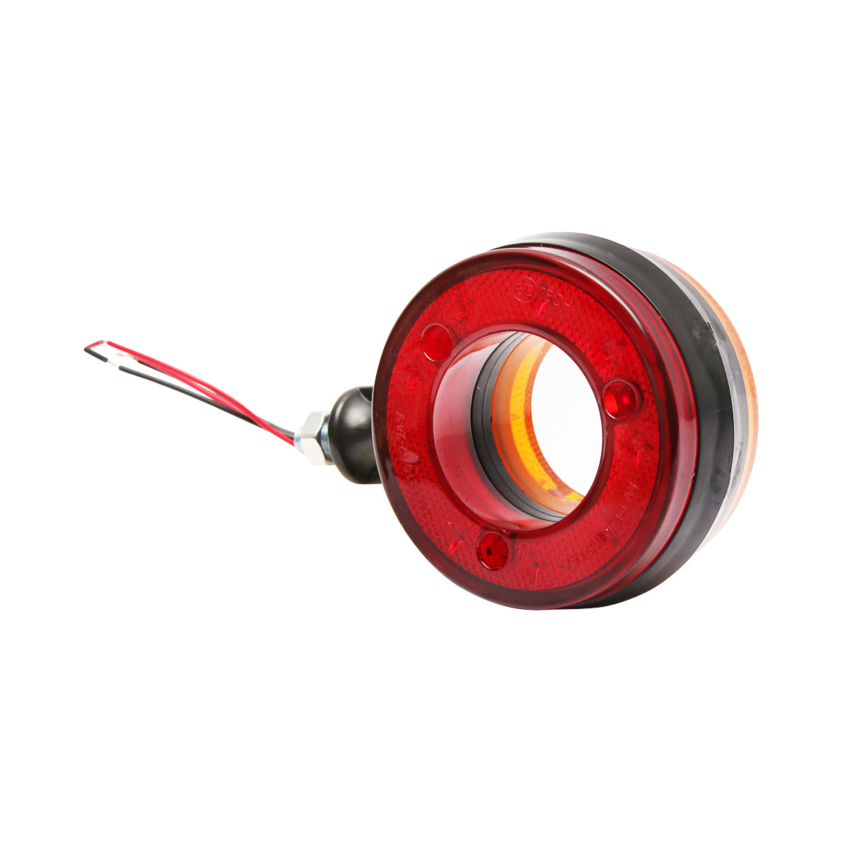 Lampada laterale  con LED, 12-24V, rosso-gialla, Breckner Germany, modello FR0330RY - immagine 3