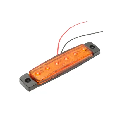Lampada laterale  LED gialla, 12V-24V, FR0172, Breckner Germany. - immagine 2