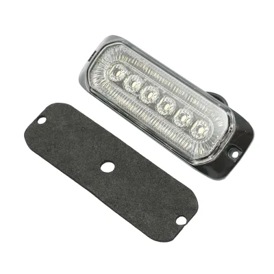 Lampada laterale  LED, 12V-24V, bianca intermittente, 132x46 mm, Breckner Germany. - immagine 2