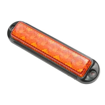 Lampada laterale  LED, 12V-24V, gialla, 4 funzioni, 155x37 mm, con cornice nera, Breckner Germany - immagine 3