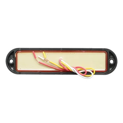 Lampada laterale  LED, 12V-24V, gialla, 4 funzioni, 155x37 mm, con cornice nera, Breckner Germany - immagine 2