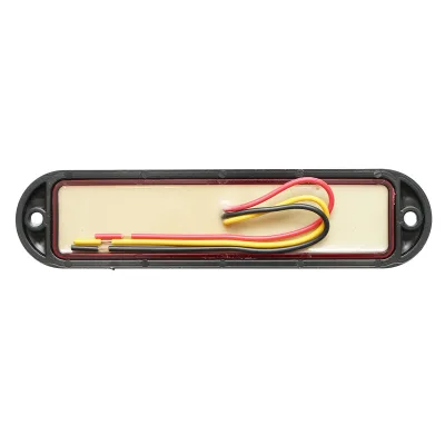 Lampada laterale  LED, rossa, 12V-24V, 155x37 mm, con rama nera, Breckner Germany - immagine 2