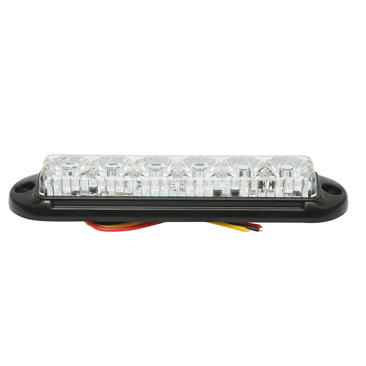 Lampada laterale  slim bianca con LED, 12-24V, gialla, Breckner Germany, modello FR1286W - immagine 2