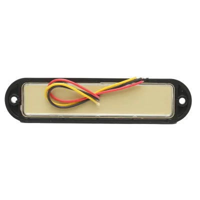 Lampada laterale  slim bianca con LED, 12-24V, gialla, Breckner Germany, modello FR1286W - immagine 3