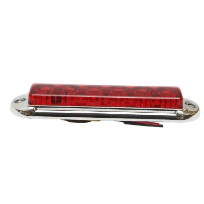 Lampada laterale  slim bianca cromata con LED, 12-24V, gialla, Breckner Germany, modello FR1286CR - immagine 3
