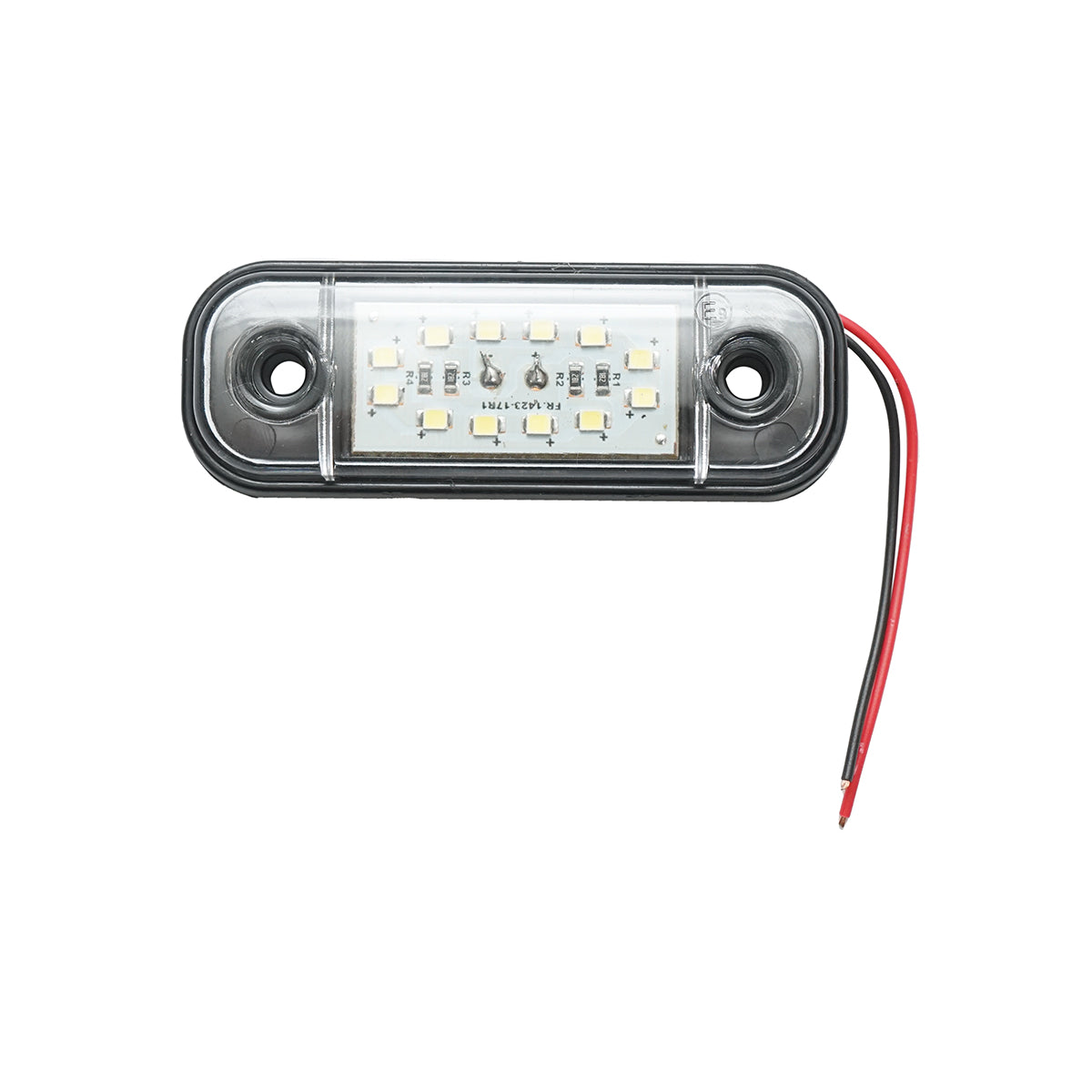 Lampada laterale  slim con LED bianca, 12V-24V, FR0175, Breckner Germany