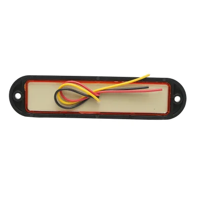 Lampada laterale  slim gialla con LED, 12-24V, gialla, 160x36 mm, Breckner Germany, modello FR1286Y - immagine 3