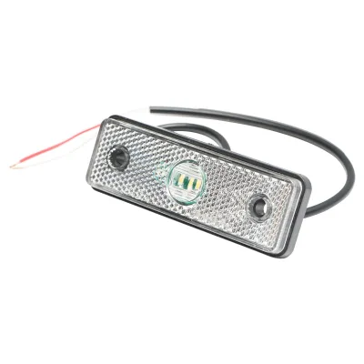 Lampada laterale bianca con LED, 24V. - immagine 2
