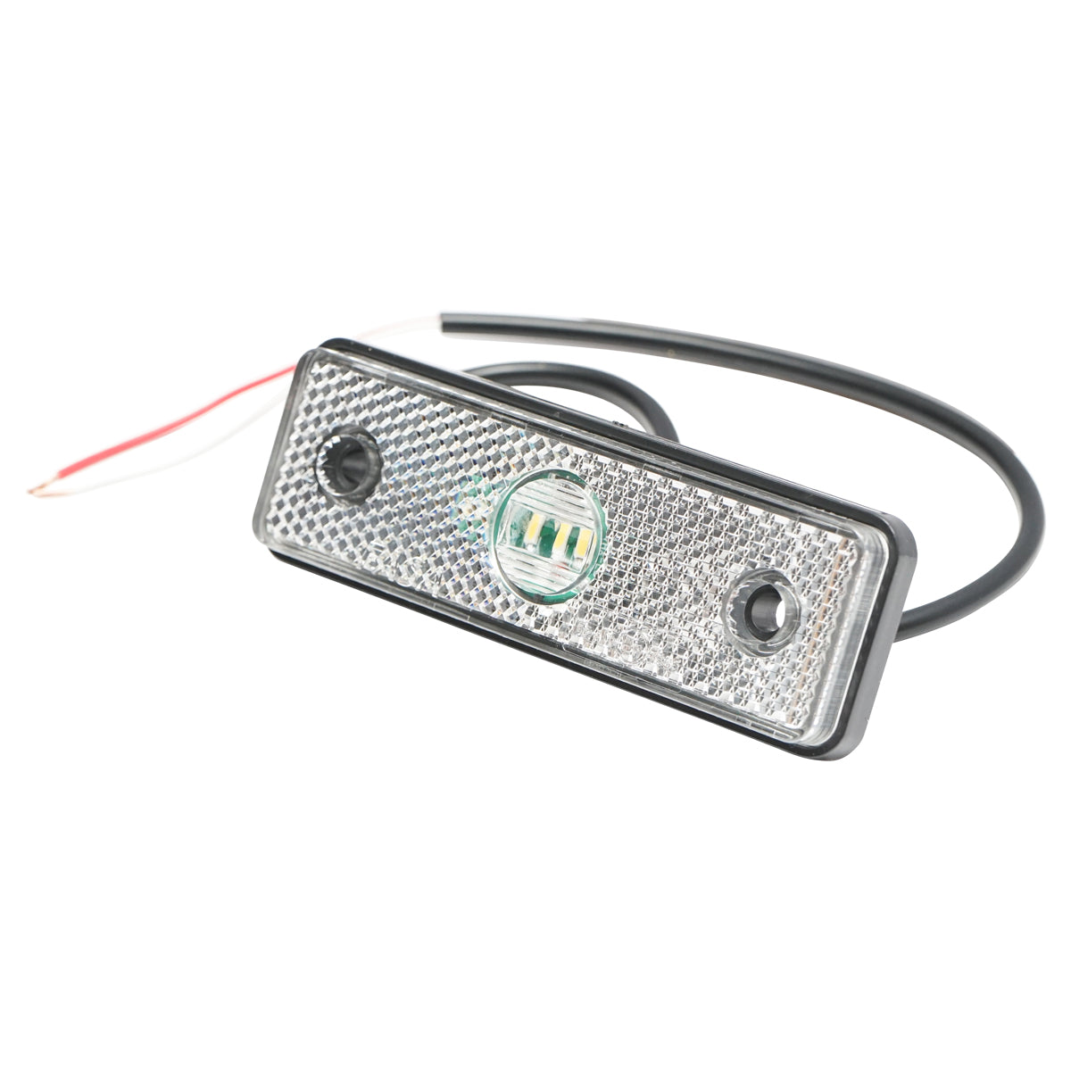 Lampada laterale bianca con LED, 24V. - immagine 2