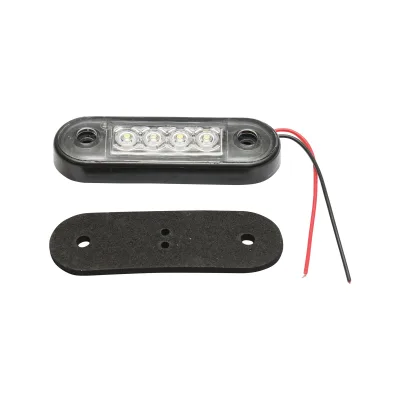 Lampada laterale con LED bianca, 12V/24V, FR0170, Breckner Germany.