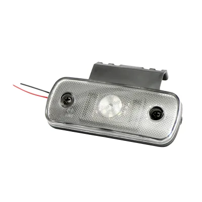 Lampada laterale con LED, 12-24V, bianca, Breckner Germany, modello FR0189W - immagine 3
