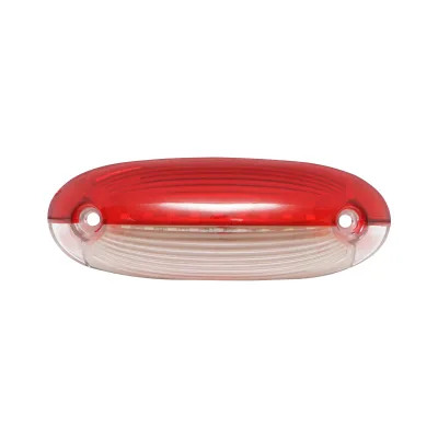 Lampada laterale con LED, 12-24V, rosso-bianca, Breckner Germany - immagine 2