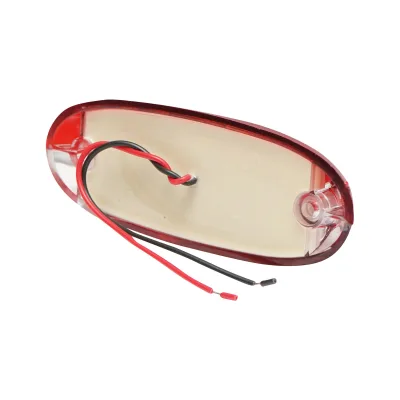 Lampada laterale con LED, 12-24V, rosso-bianca, Breckner Germany - immagine 4