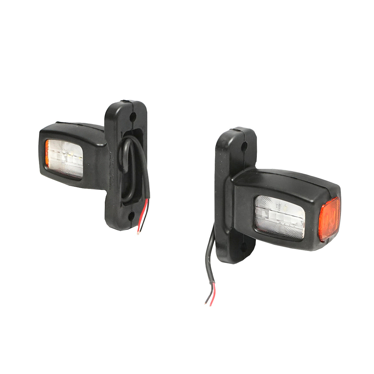 Lampada laterale con LED, 12-24V, rosso-bianco-gialla - immagine 4