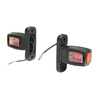 Lampada laterale con LED, 12-24V, rosso-bianco-gialla - immagine 2