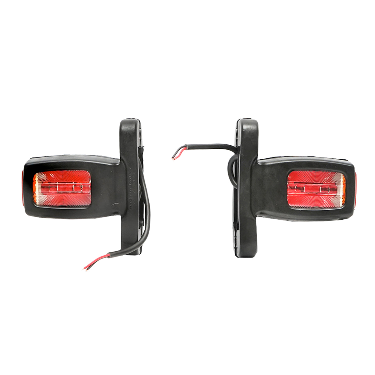 Lampada laterale con LED, 12-24V, rosso-bianco-gialla