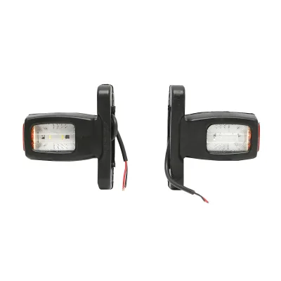 Lampada laterale con LED, 12-24V, rosso-bianco-gialla - immagine 3