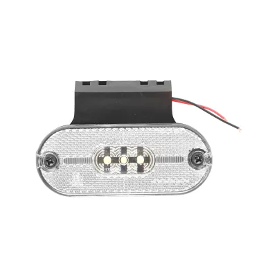 Lampada laterale con LED, 12V-24V, bianca, Breckner Germany