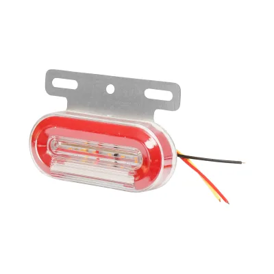 Lampada laterale con LED, 24V, rosso-bianca, Breckner Germany - immagine 2