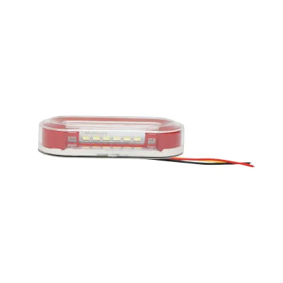 Lampada laterale con LED, 24V, rosso-bianca, Breckner Germany - immagine 4