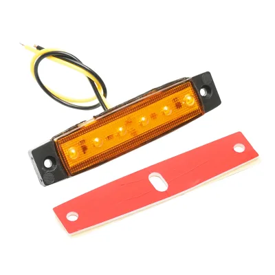 Lampada laterale gialla con LED, 12V/24V, Breckner Germany - immagine 2