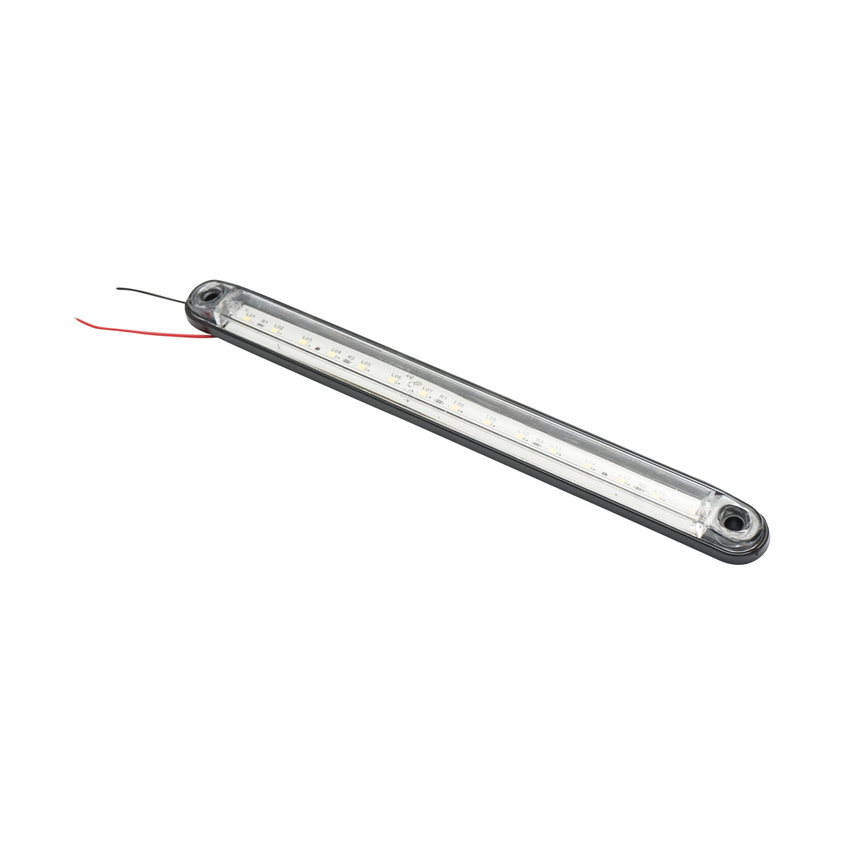 Lampada laterale LED bianca, 240 mm, 12V-24V, Breckner Germany. - immagine 3