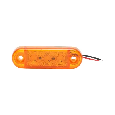 Lampada laterale LED gialla, 12V-24V, FR0171, Breckner Germany - immagine 2