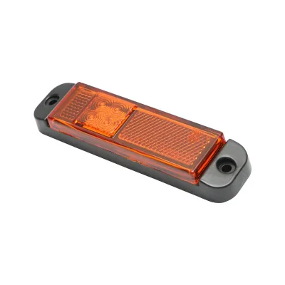 Lampada laterale LED gialla, 130 mm, 12V-24V, Breckner Germany. - immagine 3