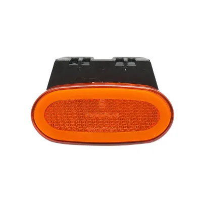 Lampada laterale LED ovale neon con supporto, 12V-24V, gialla, 105x46 mm, Breckner Germany