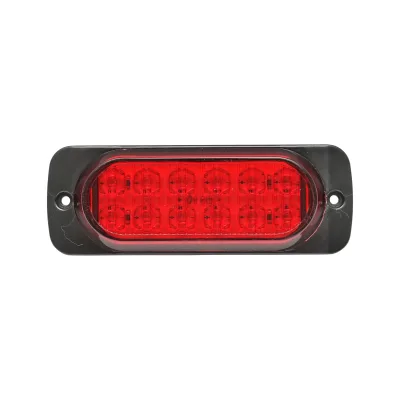 Lampada laterale LED rossa, 115 mm, 12V-24V, Breckner Germany.