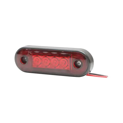 Lampada laterale LED rossa, 12-24V, FR0170, Breckner Germany - immagine 2