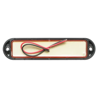 Lampada laterale LED, 12V-24V, gialla, 155x37 mm, con cornice nera, Breckner Germany - immagine 2
