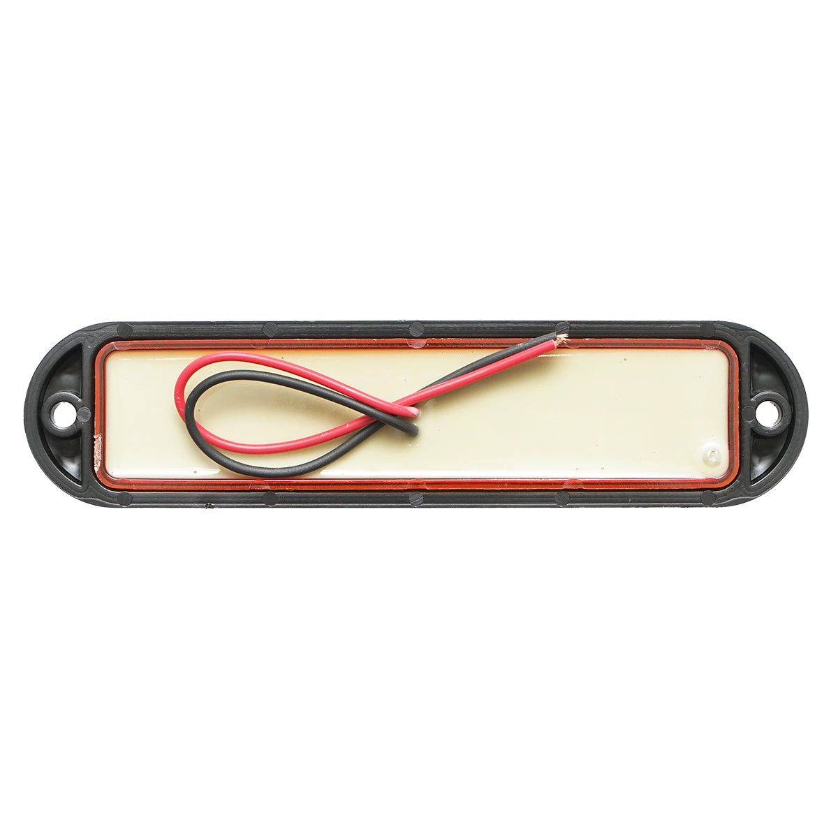 Lampada laterale LED, 12V-24V, gialla, 155x37 mm, con cornice nera, Breckner Germany - immagine 2