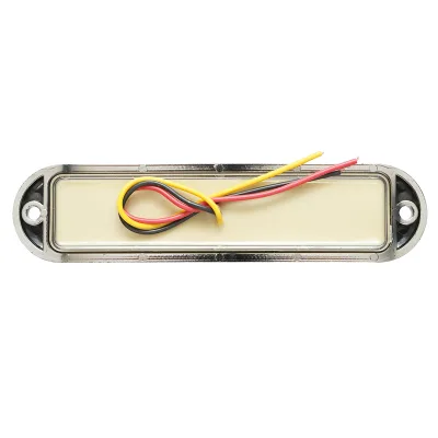 Lampada laterale LED, bianca, 12V-24V, 155x37 mm, con 4 funzioni e cornice cromata, Breckner Germany - immagine 2