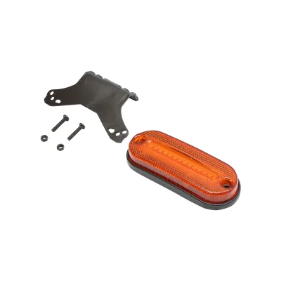 Lampada laterale LED, gialla, con supporto, 12V-24V, 120 mm, Breckner Germany. - immagine 2