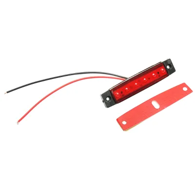 Lampada laterale rossa con LED, 12V/24V, Breckner Germany. - immagine 2