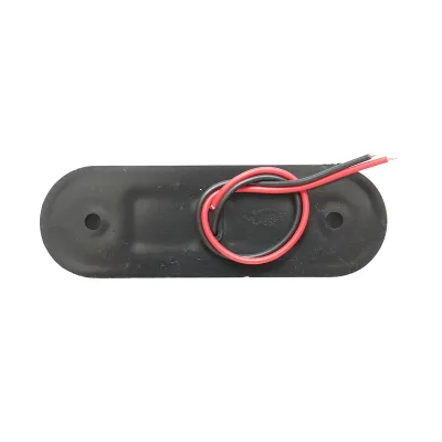 Lampada laterale slim con LED gialla-fumè, 12V-24V, 83x27 mm, Breckner Germany. - immagine 2