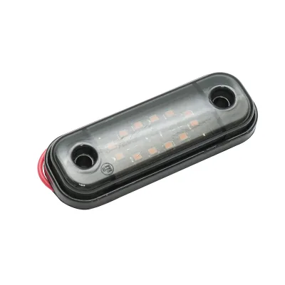 Lampada laterale slim con LED, 12V/24V, giallo-fumoso, 89x32mm, Breckner Germany - immagine 3