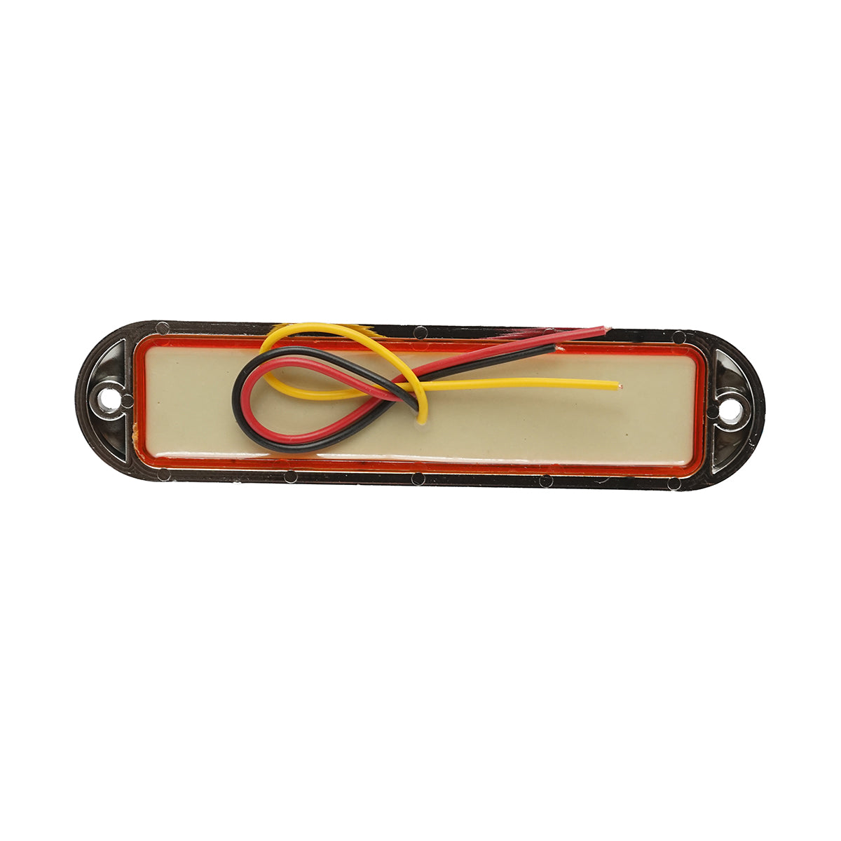 Lampada laterale slim gialla cromata con LED, 12-24V, gialla, Breckner Germany, modello FR1286CY - immagine 3