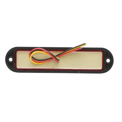 Lampada laterale slim rossa con LED, 12-24V, gialla, Breckner Germany, modello FR1286R. - immagine 3