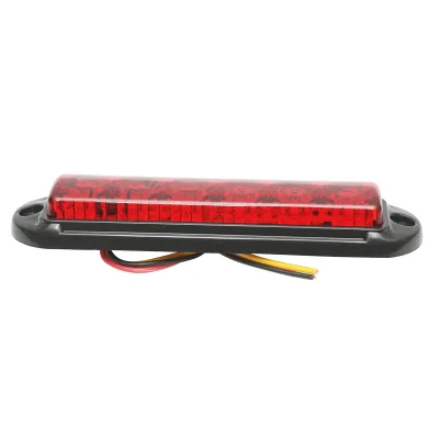 Lampada laterale slim rossa con LED, 12-24V, gialla, Breckner Germany, modello FR1286R. - immagine 2