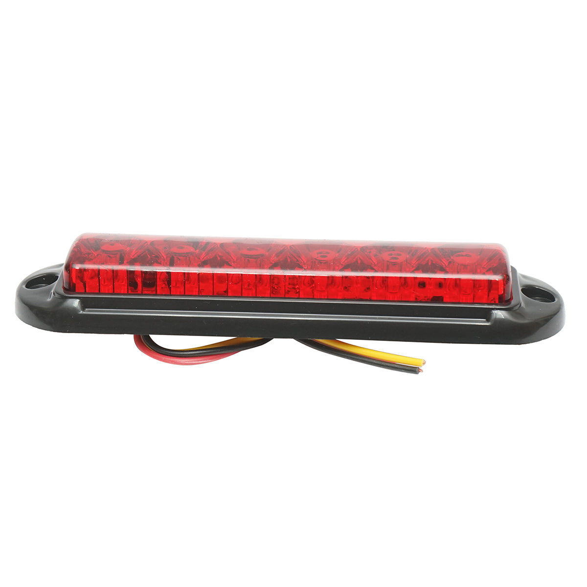 Lampada laterale slim rossa con LED, 12-24V, gialla, Breckner Germany, modello FR1286R. - immagine 2