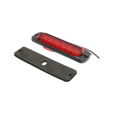 Lampada laterale strobo LED, rossa, 12V-24V, 113 mm, FR1271R, Breckner Germany - immagine 2