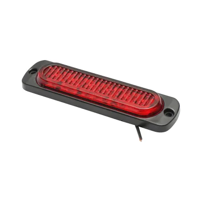 Lampada laterale strobo LED, rossa, 12V-24V, 113 mm, FR1271R, Breckner Germany - immagine 4