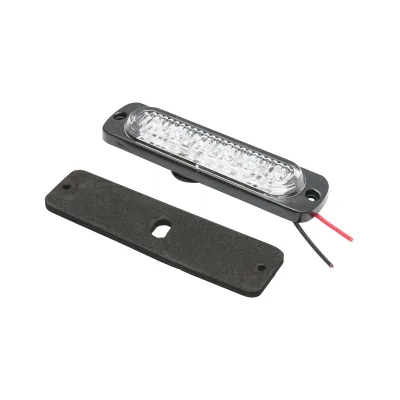 Lampada laterale stroboscopica LED bianca, 113 mm, 12V-24V, FR1272W, Breckner Germany - immagine 2