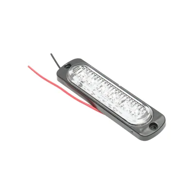 Lampada laterale stroboscopica LED bianca, 113 mm, 12V-24V, FR1272W, Breckner Germany - immagine 4
