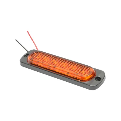 Lampada laterale stroboscopica LED gialla, 113 mm, 12V-24V, FR2172Y, Breckner Germany - immagine 4