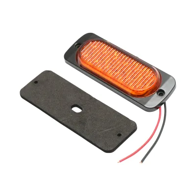 Lampada laterale stroboscopica LED gialla, 116 mm, 12V-24V, FR1278Y, Breckner Germany - immagine 2