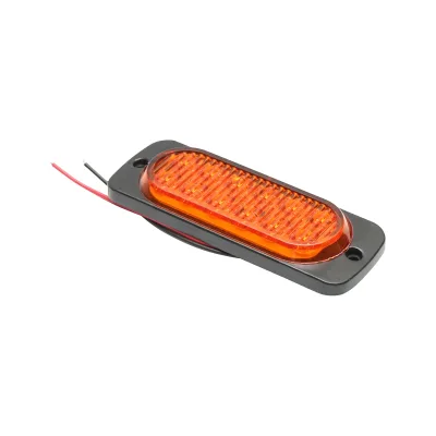 Lampada laterale stroboscopica LED gialla, 116 mm, 12V-24V, FR1278Y, Breckner Germany - immagine 4