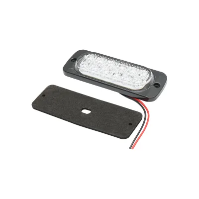 Lampada laterale stroboscopica LED, bianca, 115 mm, 12V-24V, FR1278W, Breckner Germany - immagine 2